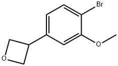 3-(4-bromo-3-methoxyphenyl)oxetane,2222934-46-3,结构式