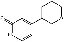 4-(tetrahydro-2H-pyran-3-yl)pyridin-2-ol,2222934-61-2,结构式
