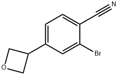 2-bromo-4-(oxetan-3-yl)benzonitrile Struktur