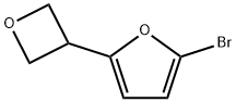 2-bromo-5-(oxetan-3-yl)furan Struktur