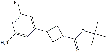 tert-butyl 3-(3-amino-5-bromophenyl)azetidine-1-carboxylate,2222937-15-5,结构式