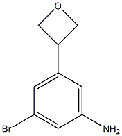 3-bromo-5-(oxetan-3-yl)aniline Structure