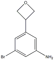 3-bromo-5-(oxetan-3-yl)aniline 结构式