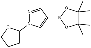 1-(tetrahydrofuran-2-yl)-4-(4,4,5,5-tetramethyl-1,3,2-dioxaborolan-2-yl)-1H-pyrazole Structure