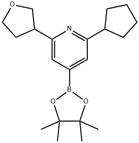 2223003-19-6 2-(Cyclopentyl)-6-(oxolan-3-yl)pyridine-4-boronic acid pinacol ester