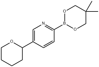 5-(Oxan-2-yl)pyridine-2-boronic acid neopentylglycol ester Structure