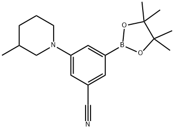 2223004-61-1 3-(3-methylpiperidin-1-yl)-5-(4,4,5,5-tetramethyl-1,3,2-dioxaborolan-2-yl)benzonitrile