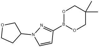 N-(Oxolan-3-yl)imidazole-3-boronic acid neopentylglycol ester Struktur