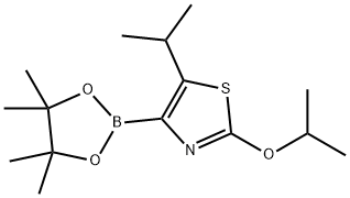 5-(iso-Propyl)-2-(iso-propoxy)thiazole-4-boronic acid pinacol ester Structure