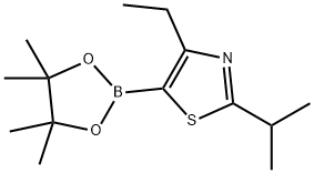 4-Ethyl-2-(iso-propyl)thiazole-5-boronic acid pinacol ester Structure
