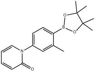 2-Methyl-4-(1H-pyridin-2-one)phenylboronic acid pinacol ester,2223031-16-9,结构式