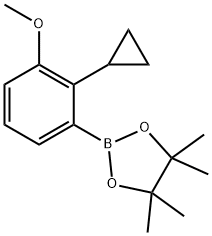 2-(2-cyclopropyl-3-methoxyphenyl)-4,4,5,5-tetramethyl-1,3,2-dioxaborolane Structure