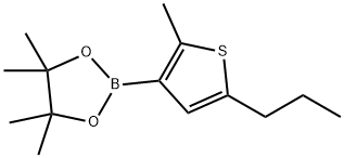 2-Methyl-5-(n-propyl)thiophene-3-boronic acid pinacol ester Structure