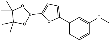 5-(3-Methoxyphenyl)furan-2-boronic acid pinacol ester Struktur