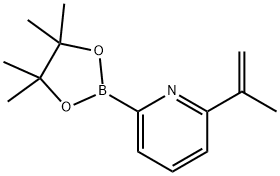 2-(prop-1-en-2-yl)-6-(4,4,5,5-tetramethyl-1,3,2-dioxaborolan-2-yl)pyridine Structure