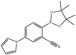 2-Cyano-4-(1H-pyrrol-1-yl)phenylboronic acid pinacol ester Struktur