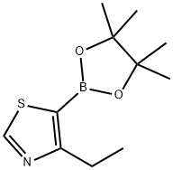 4-乙基-5-(4,4,5,5-四甲基-1,3,2-二氧杂硼戊烷-2-基)-1,3-噻唑,2223035-41-2,结构式