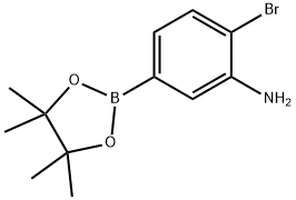 3-氨基-4-溴苯硼酸频哪醇酯, 2223037-69-0, 结构式