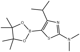 4-(iso-Propyl)-2-(dimethylamino)thiazole-5-boronic acid pinacol ester Struktur