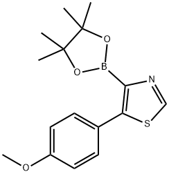 5-(4-Methoxyphenyl)thiazole-4-boronic acid pinacol ester Structure