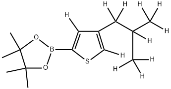 [4-(iso-Butyl)thiophene-d11]-2-boronic acid pinacol ester Structure