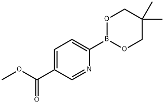 5-(Methoxycarbonyl)pyridine-2-boronic acid neopentylglycol ester Structure