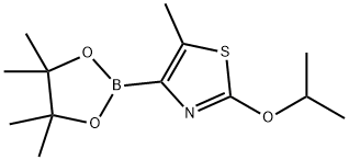 5-Methyl-2-(iso-propoxy)thiazole-4-boronic acid pinacol ester Structure