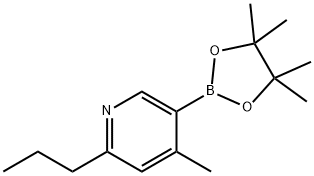 4-Methyl-6-(n-propyl)pyridine-3-boronic acid pinacol ester Struktur