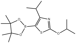 4-(iso-Propyl)-2-(iso-propoxy)thiazole-5-boronic acid pinacol ester Structure