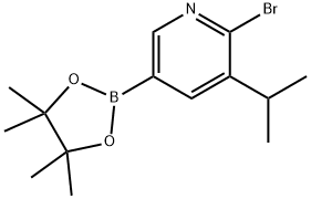 6-Bromo-5-(iso-propyl)pyridine-3-boronic acid pinacol ester Structure