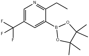 2-Ethyl-5-trifluoromethylpyridine-3-boronic acid pinacol ester Struktur