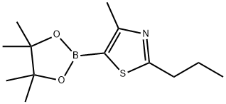 4-Methyl-2-(n-propyl)thiazole-5-boronic acid pinacol ester Struktur