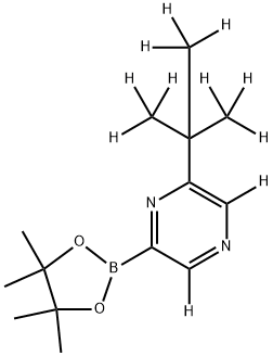 [6-(tert-Butyl)pyrazine-d11]-2-boronic acid pinacol ester Structure