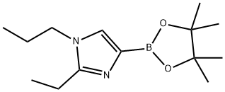 2-ethyl-1-propyl-4-(4,4,5,5-tetramethyl-1,3,2-dioxaborolan-2-yl)-1H-imidazole Structure