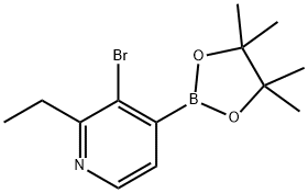 3-Bromo-2-ethylpyridine-4-boronic acid pinacol ester Structure