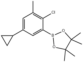 2-Chloro-3-methyl-5-cyclopropylphenylboronic acid pinacol ester|