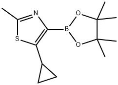 2-Methyl-5-(cyclopropyl)thiazole-4-boronic acid pinacol ester|