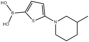 (5-(3-甲基哌啶-1-基)噻吩-2-基)硼酸,2225153-47-7,结构式