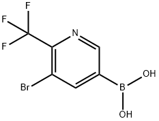 5-BROMO-6-(TRIFLUOROMETHYL)PYRIDIN-3-YLBORONIC ACID Structure