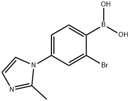 2-Bromo-4-(2-methylimidazol-1-yl)phenylboronic acid Struktur