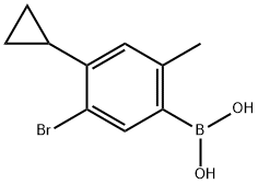 3-Bromo-4-cyclopropyl-6-methylphenylboronic acid Struktur