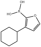 3-(Cyclohexyl)furan-2-boronic acid Struktur