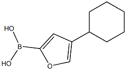 4-(Cyclohexyl)furan-2-boronic acid Struktur