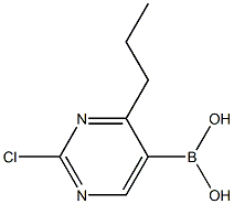 2-Chloro-4-(n-propyl)pyrimidine-5-boronic acid Struktur