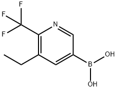 5-Ethyl-6-trifluoromethylpyridine-3-boronic acid,2225172-12-1,结构式