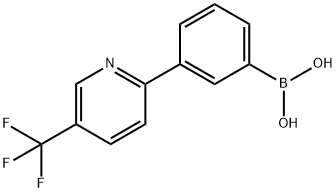 3-(5-Trifluoromethylpyridin-2-yl)phenylboronic acid Struktur