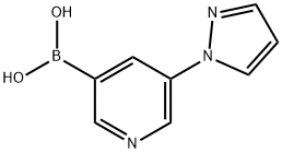 5-(1H-Pyrazol-1-yl)pyridine-3-boronic acid Struktur