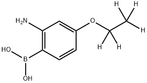 2-Amino-4-(ethoxy-d5)-phenylboronic acid Struktur