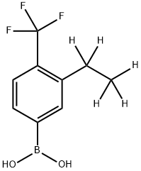 4-Trifluoromethyl-3-(ethyl-d5)-phenylboronic acid Structure