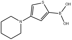 4-(Piperidino)thiophene-2-boronic acid Struktur